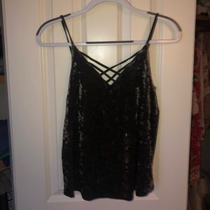 Velvet tank top.
